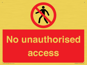 No unauthorised access
